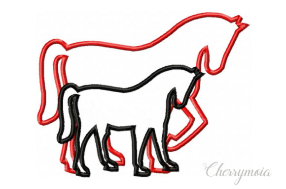 Applique Mom and Baby Horse Review