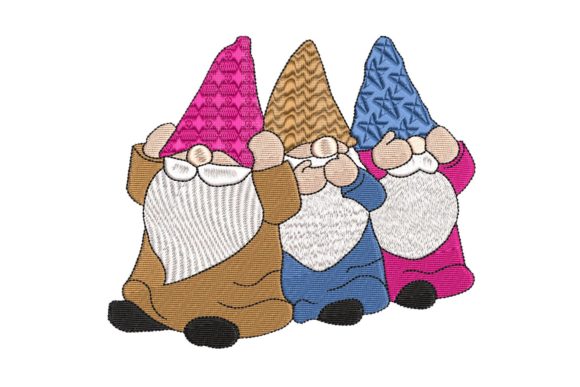 Charming Gnomes See, Hear or Speak No Evil