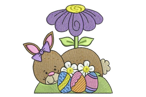 Easter Delight Bunny: A Charming Embroidery Design
