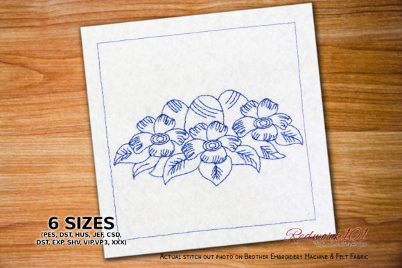 Easter Floral: A Delicate and Versatile Embroidery Design