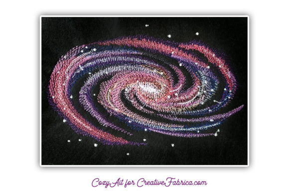 Galaxy, Universe, Space Design: A Stellar Embroidery Choice