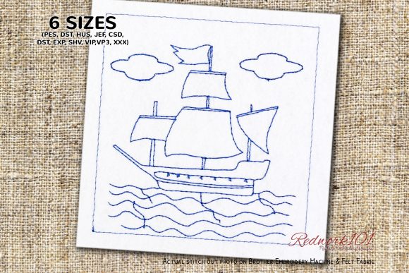 Sailing Ship in the Sea Lineart Review