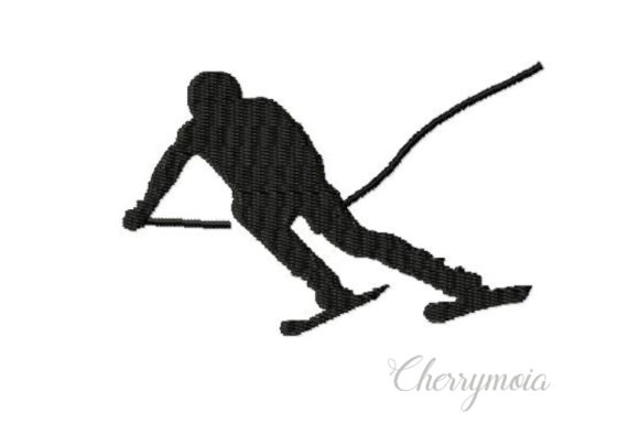 Skier Silhouette Embroidery Review