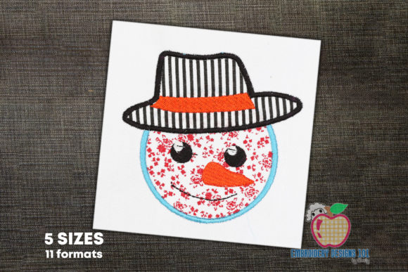 Snowman Head Applique Pattern Review for Seasonal Use